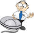 Geeky Caucasian Businessman Cartoon Character With a Computer Mouse business man,business men,business people,business person,business,businessman,businessmen,businesspeople,businessperson,caucasian man,caucasian men,caucasian nerd,caucasian nerds,caucasian,caucasians,computer geek,computer mice,computer mouse,computer nerd,computer programmer,computer repair,computer,computers,dork,dorks,dorky,employee,employees,geek,geeks,geeky,internet,male,man,management,manager,managers,men,nerd 1 character,nerd 1,nerd character,nerd characters,nerd,nerds,nerdy,online,people,person,programmer,technology, Clip Art Graphic of a Geeky Caucasian Businessman Cartoon Character With a Computer Mouse 4000 3898