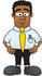 Geeky African American Businessman Cartoon Character Standing With His Hands on His Hips african american man,african american men,african american nerd,african american nerds,african american,african americans,black business man,black business men,black businessman,black man,black men,business man,business men,business people,business person,business,businessman,businessmen,businesspeople,businessperson,dork,dorks,dorky,employee,employees,geek,geeks,geeky,male,man,management,manager,managers,men,nerd 3 character,nerd 3,nerd character,nerd characters,nerd,nerds,nerdy,people,person,superviser,supervising,supervisor, Clip Art Graphic of a Geeky African American Businessman Cartoon Character Standing With His Hands on His Hips 2208 4000