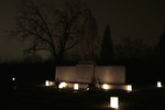 Jesus Statue - Candle-light Vigil - Perl Funeral Home's Cemetery - Medford, Oregon