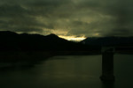 Sunset at Applegate Lake with the Intake Tower Viewpoint
