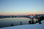 Photographer Setting up at Crater Lake