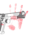 Handprint and Gun