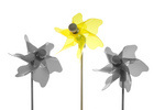 Yellow Pinwheel With Black and White Ones