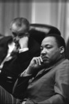 Lyndon B Johnson and Martin Luther King Jr