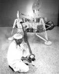 Technician Checks Soil Sampler on Viking Lander 05/20/1971