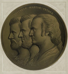 Ulysses S. Grant, Abraham Lincoln, and George Washington, in a Medallion