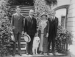President and Mrs. Coolidge With Their Sons and Dog