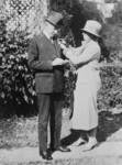 Mrs. Calvin Coolidge Enrolls the President in the American Red Cross