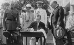 President Coolidge Signing Appropriation Bills