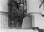 Calvin Coolidge Greeting From a Balcony