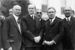 Calvin Coolidge, Judge Elbert Henry Gary, and John D. Rockefeller