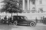 Calvin Coolidge in Car at DAR Hall