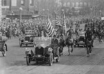 President Coolidge Riding in a Car During the Inaugural Parade