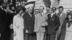 John Drew, Al Jolson and Other Prominent Actors With President and Mrs Coolidge