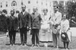 President Coolidge With Five Members of the National Oratorical Contest