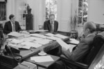 President Gerald Ford With Staff in His Office