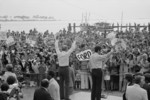 Gerald Ford Waving to a Crowd