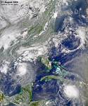 Tropical Storms Bonnie and Charley