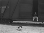 Man in a Boxcar