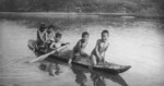 Eskimo Boys on a Kayak