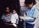 Public Health Advisor Interviewing a Resident that Lives in a Disease Stricken Community