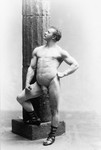 Eugen Sandow Posed by Column