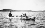 Five Ojibwa Indians in Canoe