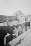 Temple, Sphinx and Egyptian Pyramid