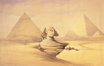 Sphinx and Pyramids at Giza, Egypt, 1839