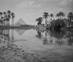 Village, Palm Grove and Egyptian Pyramids