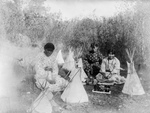 Cheyenne Indian Girls With Toys
