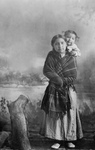 Amy Tough-Feather With Baby, Cheyenne Natives
