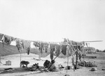 Sioux Indians Cutting and Drying Meat