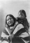 Eagle Feather With Baby, Sioux Indians