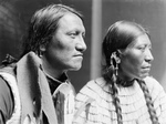 Charging Thunder With Wife, Sioux Indians