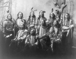 Stock Image: Chief Jack Red Cloud With Sioux Chiefs