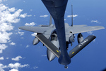 KC-135 Stratotanker Fueling a F-15K Eagle