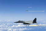 F-15 Eagles Firing AIM-7 Sparrow Missiles