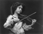 Child Playing a Violin