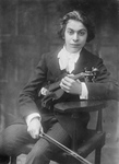 Eddie Brown Holding a Violin