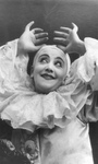 Pilar Morin as a Clown, Hands Over Head