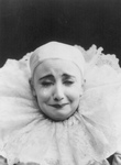 Pilar Morin as a Clown, Crying