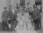 Policemen With Confiscated Moonshine