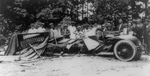 Bootlegger Car Wrecked During Prohibition