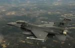 F-16CJ Fighting Falcon in Flight, Military Aircraft