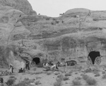 Modern Petrans at Wady Farrassa, Petra