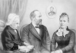 President Garfield With His Mother and Wife