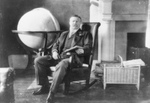 Roosevelt by a Globe