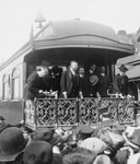 President Roosevelt Speaking From Train