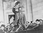 Theodore Roosevelt Waving Hat